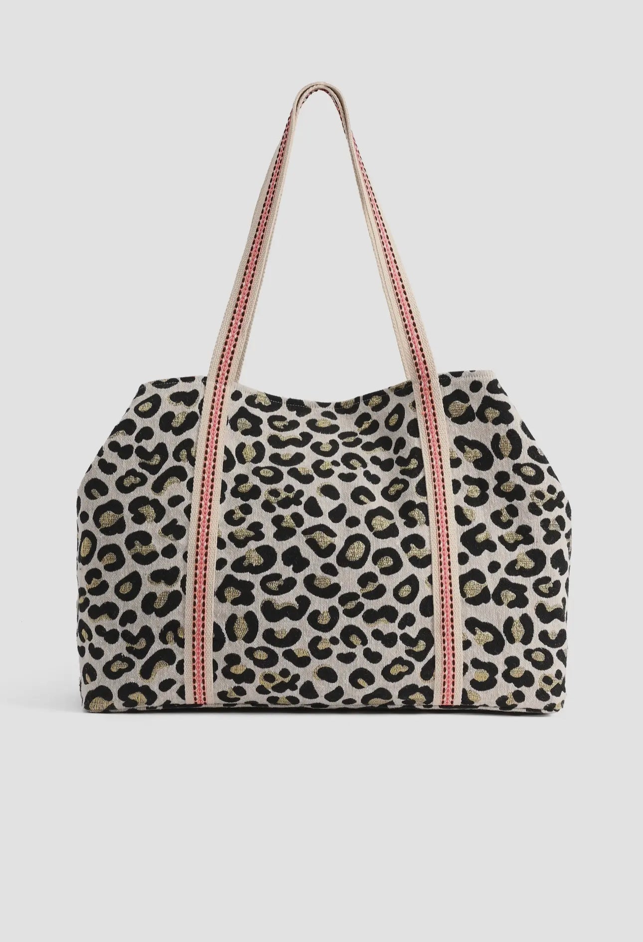 Forestry Leopard Embellished Tote